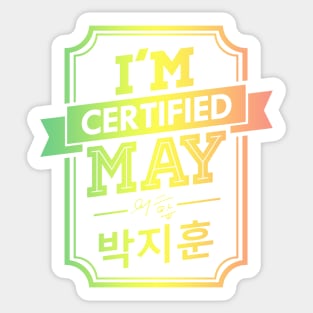 Certified PARK JIHOON MAY Sticker